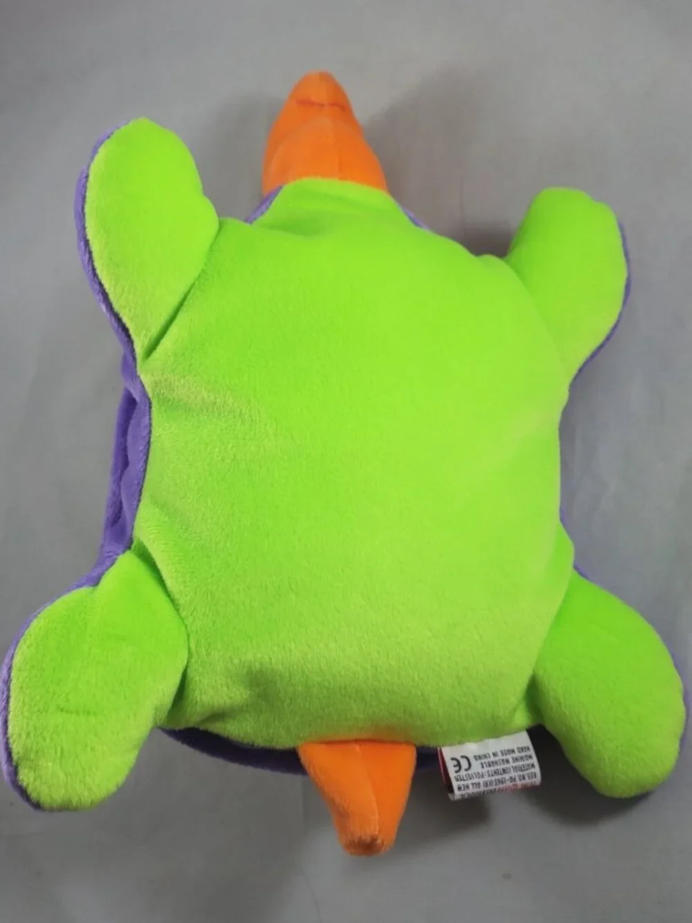 Ty Pillow Pals SNAP the Turtle Plush Tie-Dye Shell Orange Head Vintage 1998